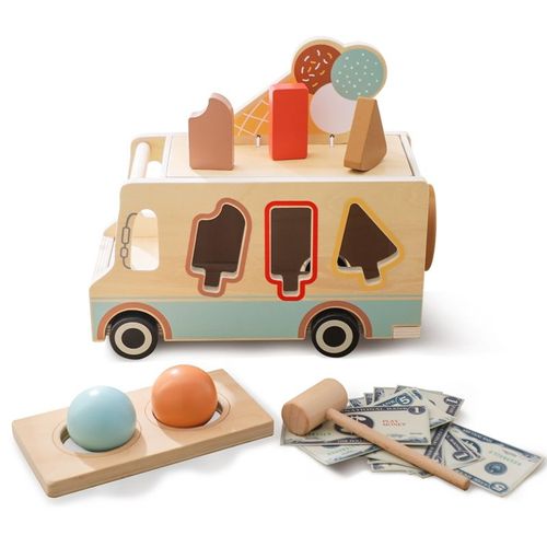 Jouets En Bois Empilés De Personnages Pour Bébé,Décoration De Chambre De Bébé,Jeu De Nuit De Construction Pour Enfant #D