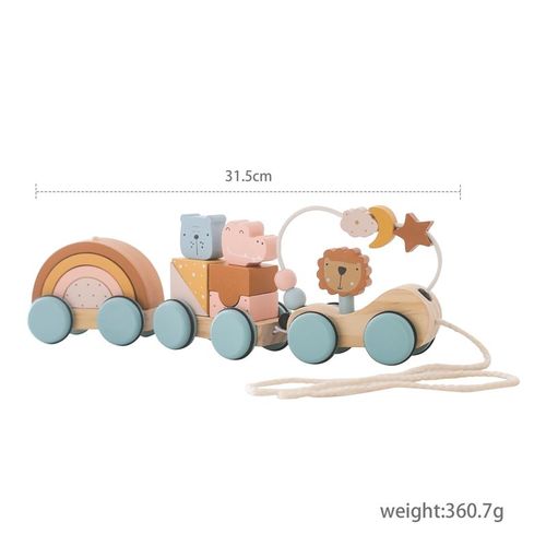 Jouets Mentaires Oriels Montessori En Bois Pour Bébé,Planche Occupée,Volant,Tout-Petits,Alth,Voyage,Activités D'apprentissage,Cadeau Pour Enfant - Type Dragging Train
