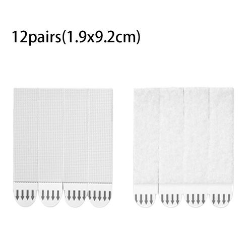 Bandes de confrontation pour photo et cadre sans dommage,ruban blanc,autocollant mural,crochet,pack de valeur,12 paires,24 paires - Type 12pairs-L