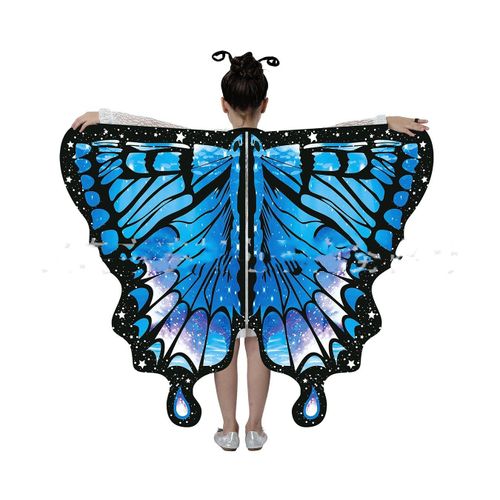 Costume D'halloween Avec Et Antenne Pour Fille,Cape Avec Ailes De Papillon,Bande De Sauna,Vêtements De Princesse