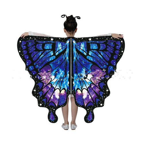 Costume D'halloween Avec Et Antenne Pour Fille,Cape Avec Ailes De Papillon,Bande De Sauna,Vêtements De Princesse