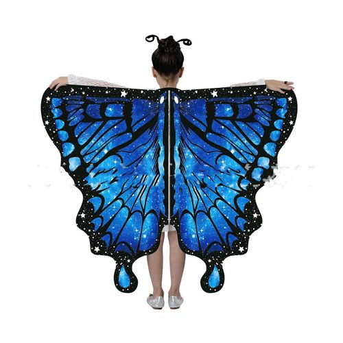 Costume D'halloween Avec Et Antenne Pour Fille,Cape Avec Ailes De Papillon,Bande De Sauna,Vêtements De Princesse
