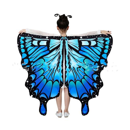 Costume D'halloween Avec Et Antenne Pour Fille,Cape Avec Ailes De Papillon,Bande De Sauna,Vêtements De Princesse