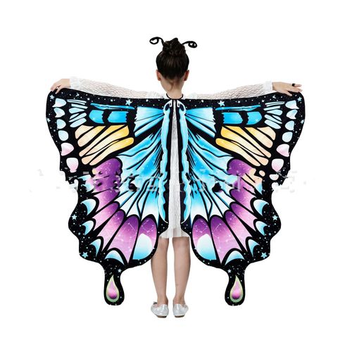 Costume D'halloween Avec Et Antenne Pour Fille,Cape Avec Ailes De Papillon,Bande De Sauna,Vêtements De Princesse