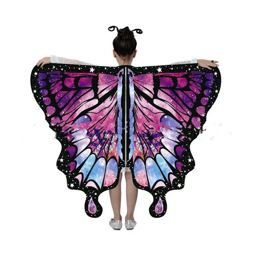 Costume D'halloween Avec Et Antenne Pour Fille,Cape Avec Ailes De Papillon,Bande De Sauna,Vêtements De Princesse