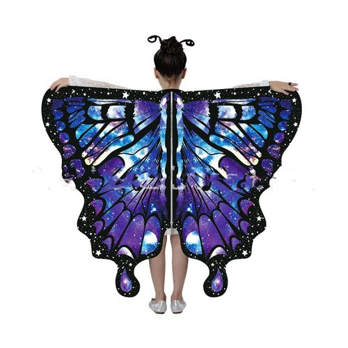 Costume D'halloween Avec Et Antenne Pour Fille,Cape Avec Ailes De Papillon,Bande De Sauna,Vêtements De Princesse