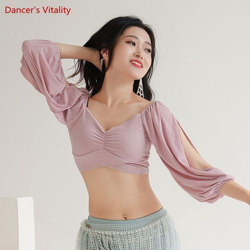 Costume De Danse Du Ventre Pour Femme,Haut De Pratique,Vêtements De Danse,Chemisier Mince Pour Femme,Vêtements De Danse Du Ventre,Vêtements De Danse De Même,03