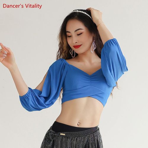 Costume De Danse Du Ventre Pour Femme,Haut De Pratique,Vêtements De Danse,Chemisier Mince Pour Femme,Vêtements De Danse Du Ventre,Vêtements De Danse De Même,03