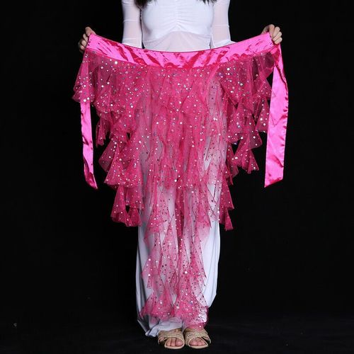 Écharpe De Hanche De Danse Du Ventre À Motif De Dentelle Brillante Pour Femmes,Écharpe De Danse Du Ventre,Décoration De Robes De Phtalie,Également