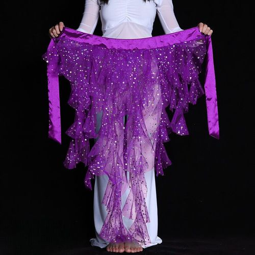 Écharpe De Hanche De Danse Du Ventre À Motif De Dentelle Brillante Pour Femmes,Écharpe De Danse Du Ventre,Décoration De Robes De Phtalie,Également