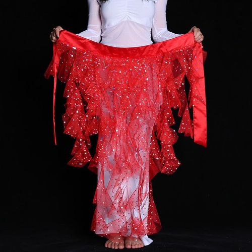Écharpe De Hanche De Danse Du Ventre À Motif De Dentelle Brillante Pour Femmes,Écharpe De Danse Du Ventre,Décoration De Robes De Phtalie,Également