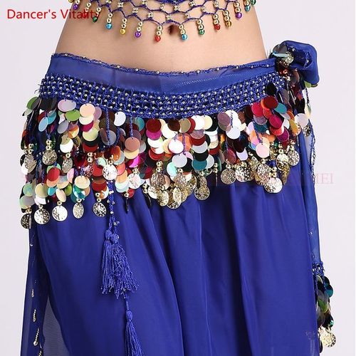 Jupe De Danse Du Ventre En Mousseline De Soie Pour Femmes,Performance Du Ventre,Pratique Financièrement,Ceinture De Danse,Vêtements De Tribu,88 Pièces