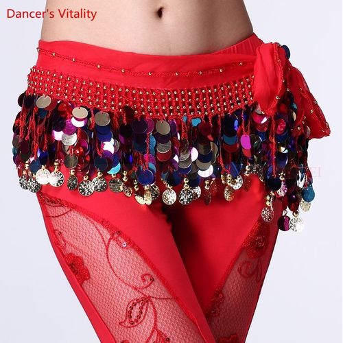 Jupe De Danse Du Ventre En Mousseline De Soie Pour Femmes,Performance Du Ventre,Pratique Financièrement,Ceinture De Danse,Vêtements De Tribu,88 Pièces