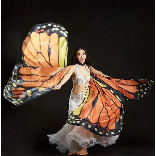 Ailes De Papillon De Brevdu Ventre Pour Femme,Accessoires De Costume De Performance,Ailes Colorées Arc-En-Ciel,Adulte
