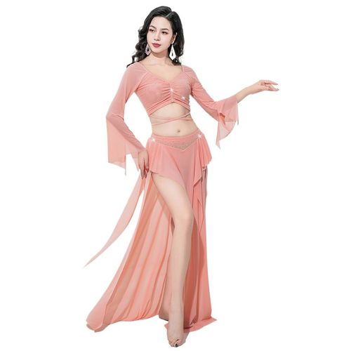 Costumes De Danse À Manches Longues En Corne Pour Femmes Adultes,Robe De Carnaval,Jupe Brillante En Biscuits,Fente Latérale Sexy,Financièrement,Rotterdam