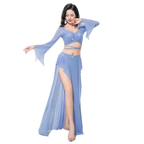 Costumes De Danse À Manches Longues En Corne Pour Femmes Adultes,Robe De Carnaval,Jupe Brillante En Biscuits,Fente Latérale Sexy,Financièrement,Rotterdam