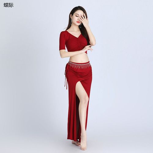 Ensemble D'entraînement De Danse Du Ventre Sexy De Grande Taille,Haut De Danse,Jupes,Costume De Scène,Vêtements Professionnels