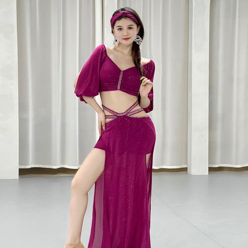 Costumes De Danse Du Ventre Pour Femmes,Conception De Niche De Séparés Eurs,Uniformes De Pratique En Maille D'été,Performance Sur Scène De Classe