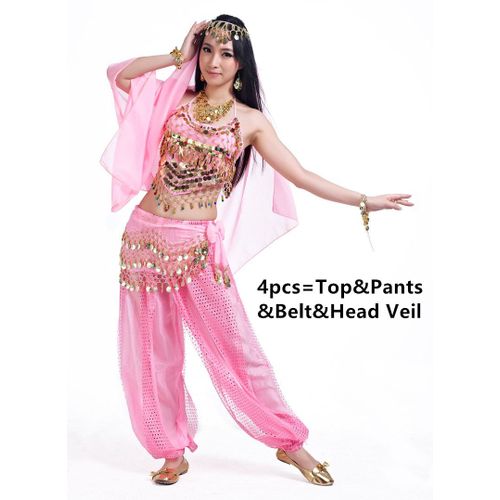 Costumes De Danse Du Ventre Pour Femmes,Pantalons Du Moindre Contreplaqué,Danse Du Ventre Indienne Et Éma Enne,Grande Taille Pour Adultes,Costume 4 Pièces,À Vendre