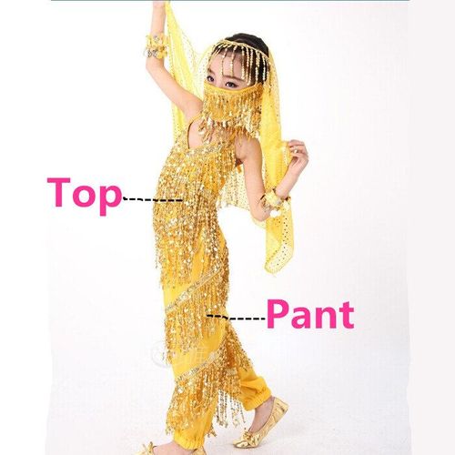 Ensemble De Olympiques De Danse Du Ventre Pour Enfants,Vêtements De Danse Du Ventre Pour Enfants,Vêtements De Danse Du Ventre Pour Enfants,4 Couleurs Pour Les Filles