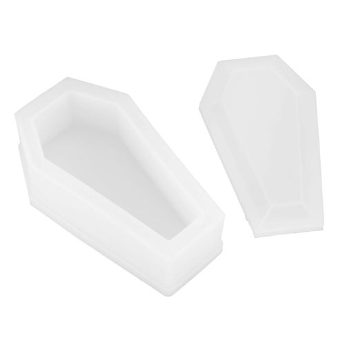 Moule En Silicone Cercueil Zombie Dark Mirror Vampire Boîte De Rangement Moule Époxy Pour Bricolage Handmake