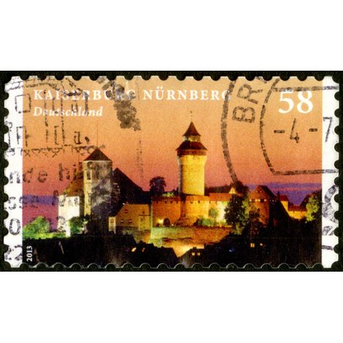 Timbre Oblitéré Deutschland, Kaiserburg Nürnberg, 2013, 58