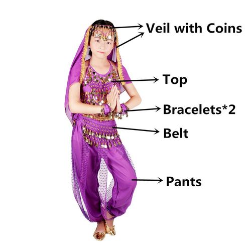 Costumes De Danse Du Ventre Pour Enfants,Danse Du Ventre Pour Filles,Ensemble De Danse Du Ventre Pour Enfants,Vêtements De Danse Du Ventre Pour Enfants,6 Couleurs Indiennes,Financièrement