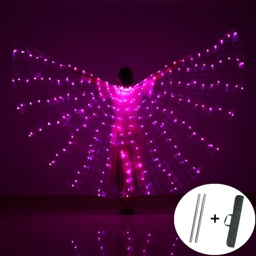 Ailes De Papillon Fluorescentes À Led Pour Enfant,Performance De Brevdu Ventre,Isis,Costumes De Carnaval,Spectacle