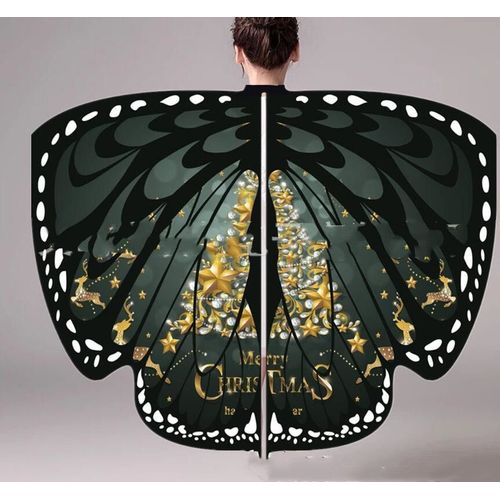 Ailes De Papillon Arc-En-Ciel Pour Filles,Accessoire De Costume,Tissu Satiné,Châle Nickel É,Nymphe,Lutin,Monarque