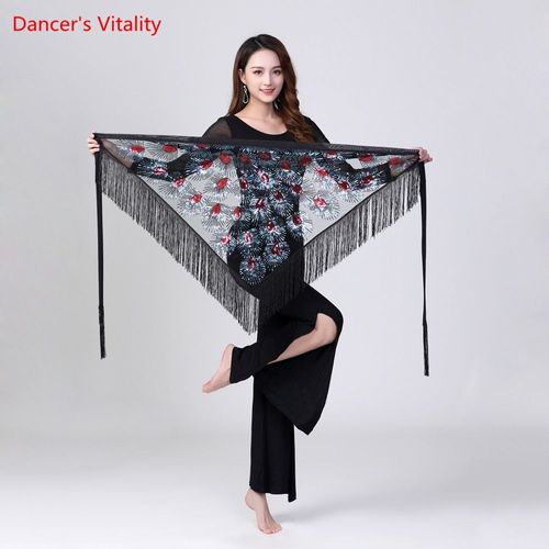 Riche Danse De Ceinture Des Vingt-Vie Danse Colorée Des Vingt Sciarpa De La Hanche De La Ceinture Du Panneau Extérieur Du Trian