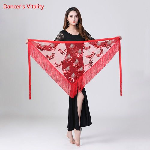 Riche Danse De Ceinture Des Vingt-Vie Danse Colorée Des Vingt Sciarpa De La Hanche De La Ceinture Du Panneau Extérieur Du Trian