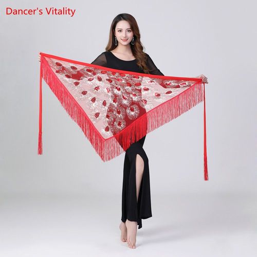 Riche Danse De Ceinture Des Vingt-Vie Danse Colorée Des Vingt Sciarpa De La Hanche De La Ceinture Du Panneau Extérieur Du Trian