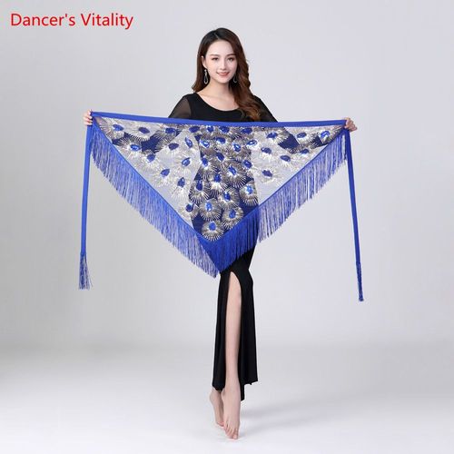 Riche Danse De Ceinture Des Vingt-Vie Danse Colorée Des Vingt Sciarpa De La Hanche De La Ceinture Du Panneau Extérieur Du Trian