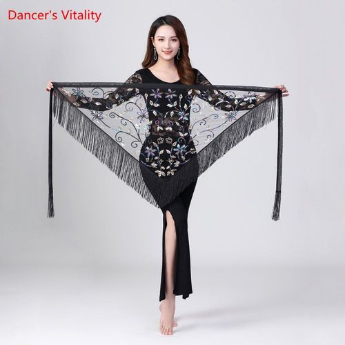 Riche Danse De Ceinture Des Vingt-Vie Danse Colorée Des Vingt Sciarpa De La Hanche De La Ceinture Du Panneau Extérieur Du Trian