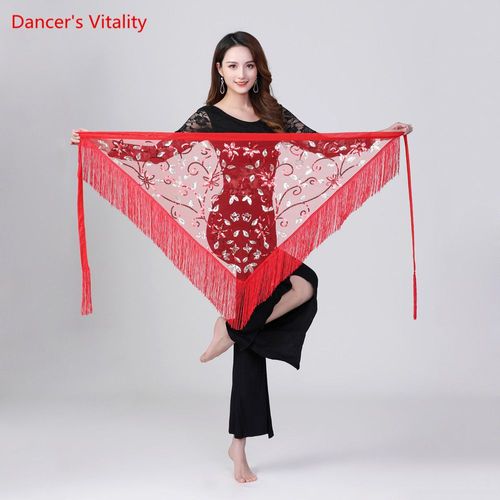 Riche Danse De Ceinture Des Vingt-Vie Danse Colorée Des Vingt Sciarpa De La Hanche De La Ceinture Du Panneau Extérieur Du Trian