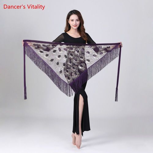 Riche Danse De Ceinture Des Vingt-Vie Danse Colorée Des Vingt Sciarpa De La Hanche De La Ceinture Du Panneau Extérieur Du Trian
