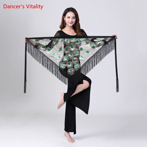Riche Danse De Ceinture Des Vingt-Vie Danse Colorée Des Vingt Sciarpa De La Hanche De La Ceinture Du Panneau Extérieur Du Trian
