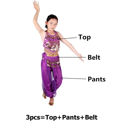 Costumes De Danse Du Ventre Pour Enfants,Danse Du Ventre Pour Filles,Ensemble De Danse Du Ventre Pour Enfants,Vêtements De Danse Du Ventre Pour Enfants,6 Couleurs Indiennes,Financièrement