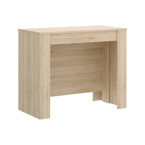 Table Console À Rallonge Effet Bois Beige 239x90 Cm