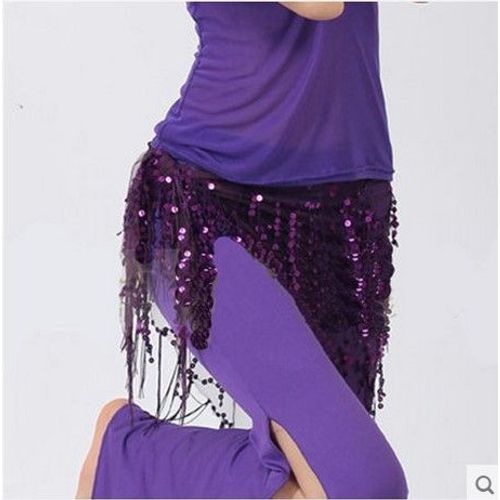 Écharpe Indienne De Hanche Pour Femmes,Costumes,Ceinture De Danse Du Ventre À Paillettes Et Pampilles,11 Sortes De Couleurs