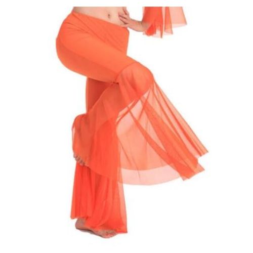 Pantalon De Danse Du Ventre En Mousseline Sexy Pour Femme,Pantalon Lanterne À Reflets,Ceinture,Senior,303