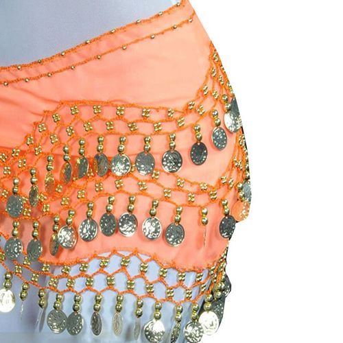 Vêtements De Danse Du Ventre Professionnels Pour Filles Et Femmes,Jupe À Pièces De Monnaie,Ceinture De Hanche Ronde,Vêtements De Scène À La Mode,Cchau42