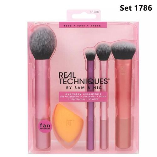 Ensemble De Pinceaux De Maquillage Pour Fond De Teint,Poudre,Blush,Fard À Barrage,Mélange Kabuki,Véritables Techniques,Pinceau De Maquillage,Outil De Beauté - Type Set 1786 