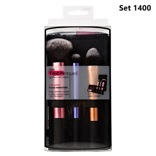 Ensemble De Pinceaux De Maquillage Pour Fond De Teint,Poudre,Blush,Fard À Barrage,Mélange Kabuki,Véritables Techniques,Pinceau De Maquillage,Outil De Beauté - Type Set 1400 