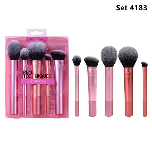 Ensemble De Pinceaux De Maquillage Pour Fond De Teint,Poudre,Blush,Fard À Barrage,Mélange Kabuki,Véritables Techniques,Pinceau De Maquillage,Outil De Beauté - Type Set 4183 