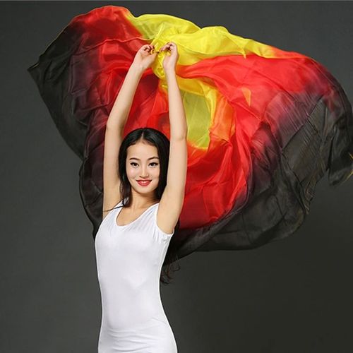 Soie Performance Danse Couleur Unie Texture Légère Voile Châles Femmes Écharpe Costumes Accessoires Danse Du Ventre Voiles 250cm X 110cm