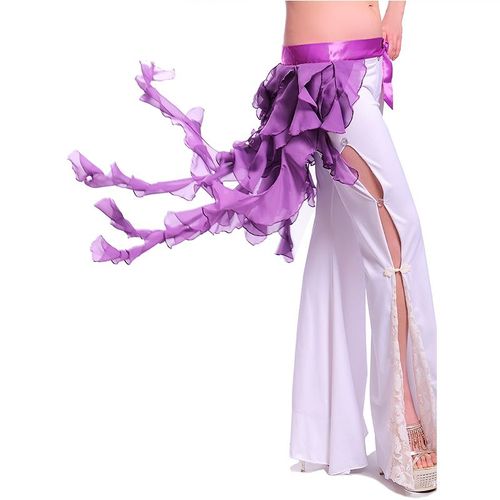 Écharpe De Hanche De Danse Du Ventre En Mousseline De Soie Pour Femmes,Queue De Renard Sexy,Chaîne De Danse Du Ventre Pour Filles,Ceinture De Danse Du Ventre