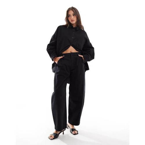 Pantalon Bouffant De Qualité Supérieure - Noir Délavé