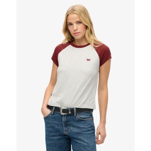 Essential - T-Shirt En Coton Avec Manches Raglan Et Logo