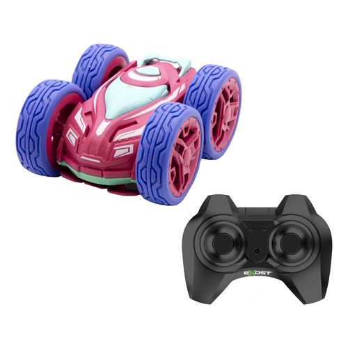 Exost Voiture Rc 360 Mini Flip Rose 1:34